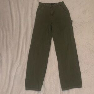 Aeropostale Green Carpenter/Cargo Pants Wide Leg